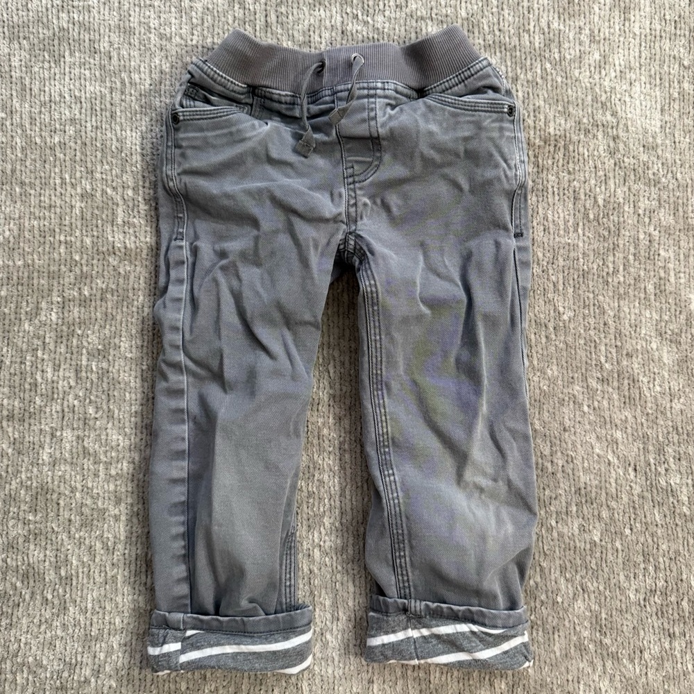 Hanna Andersson‎ Lined Gray Chino Pants | Size 5 (110 cm)
